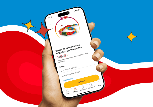 App de McDonald's para conseguir premios en festivales